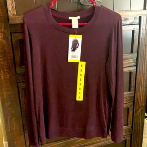 Matty M Burgundy lightweight sweater. Size small